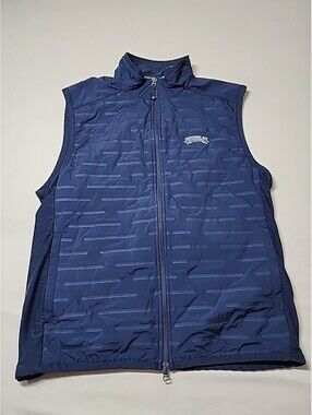 Southern Tide tide To Trail Mens Navy Blue Vest Size L spandex back